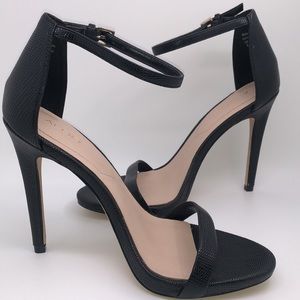 Aldo Black Strap Sandal Stiletto Heels 👠 Size 8
